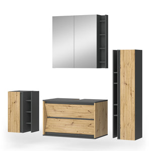 Vicco Set di mobili da bagno Artigiano 4 parti