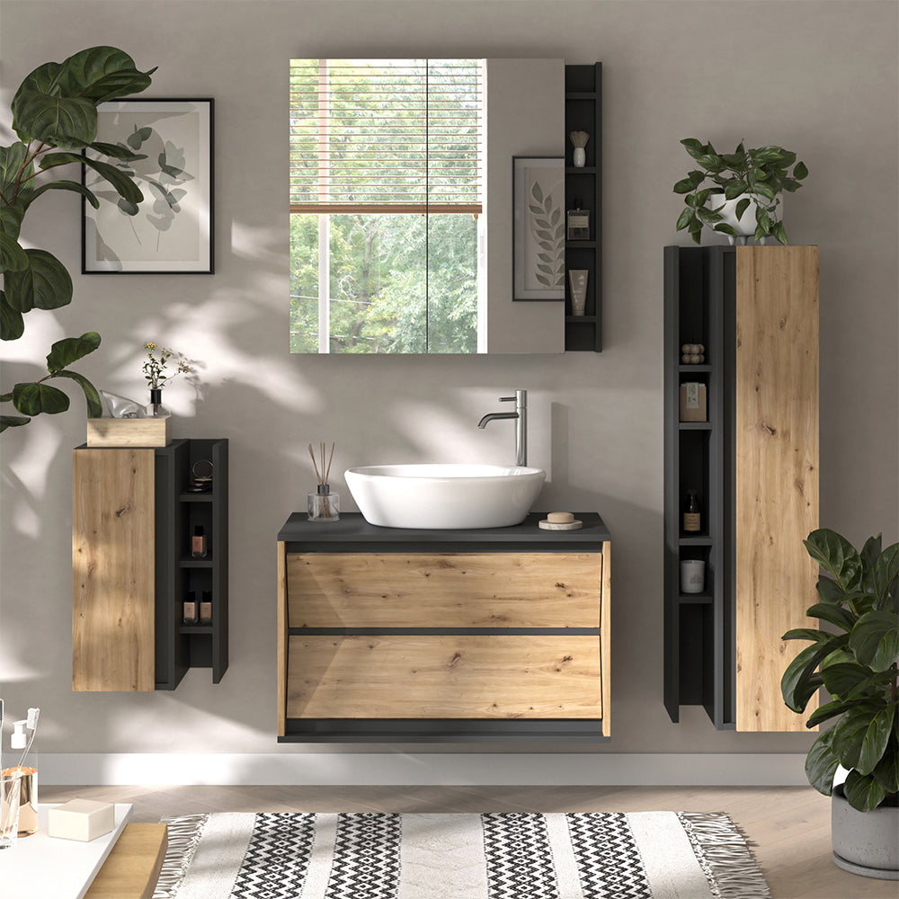 Vicco Set di mobili da bagno Artigiano 4 parti