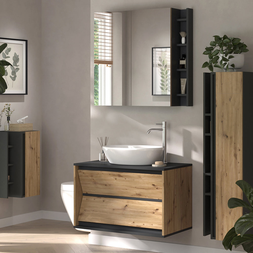 Vicco Set di mobili da bagno Artigiano 4 parti