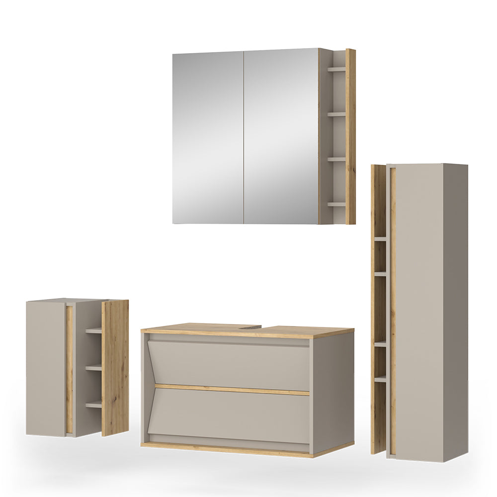 Vicco Set di mobili da bagno Cachemire 4 parti