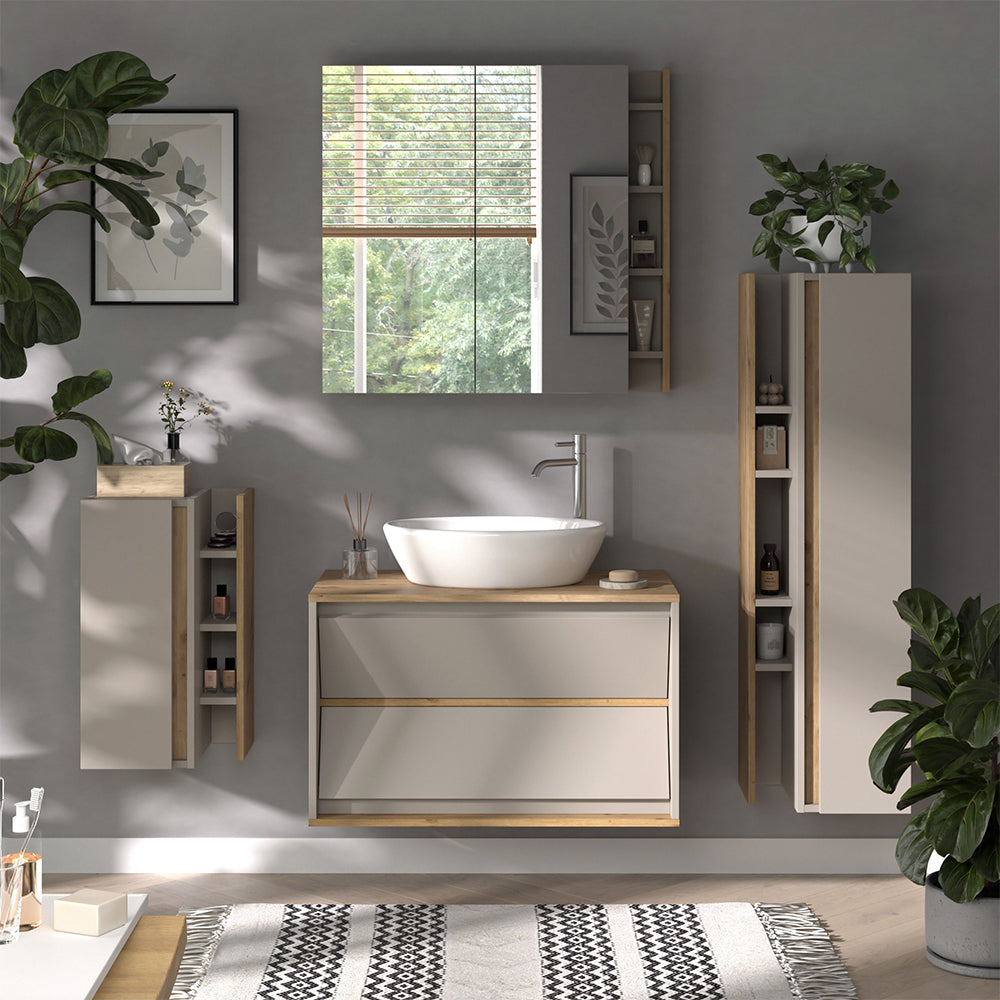 Vicco Set di mobili da bagno Cachemire 4 parti