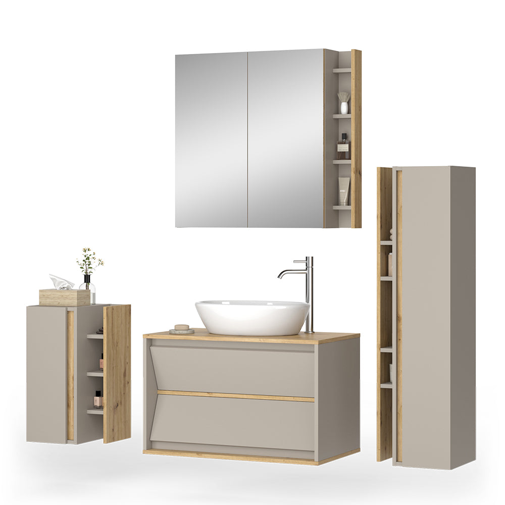 Vicco Set di mobili da bagno Cachemire 4 parti