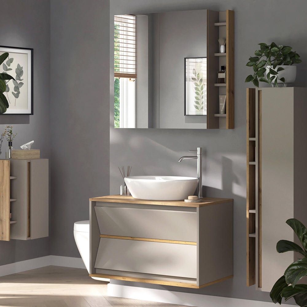 Vicco Set di mobili da bagno Cachemire 4 parti