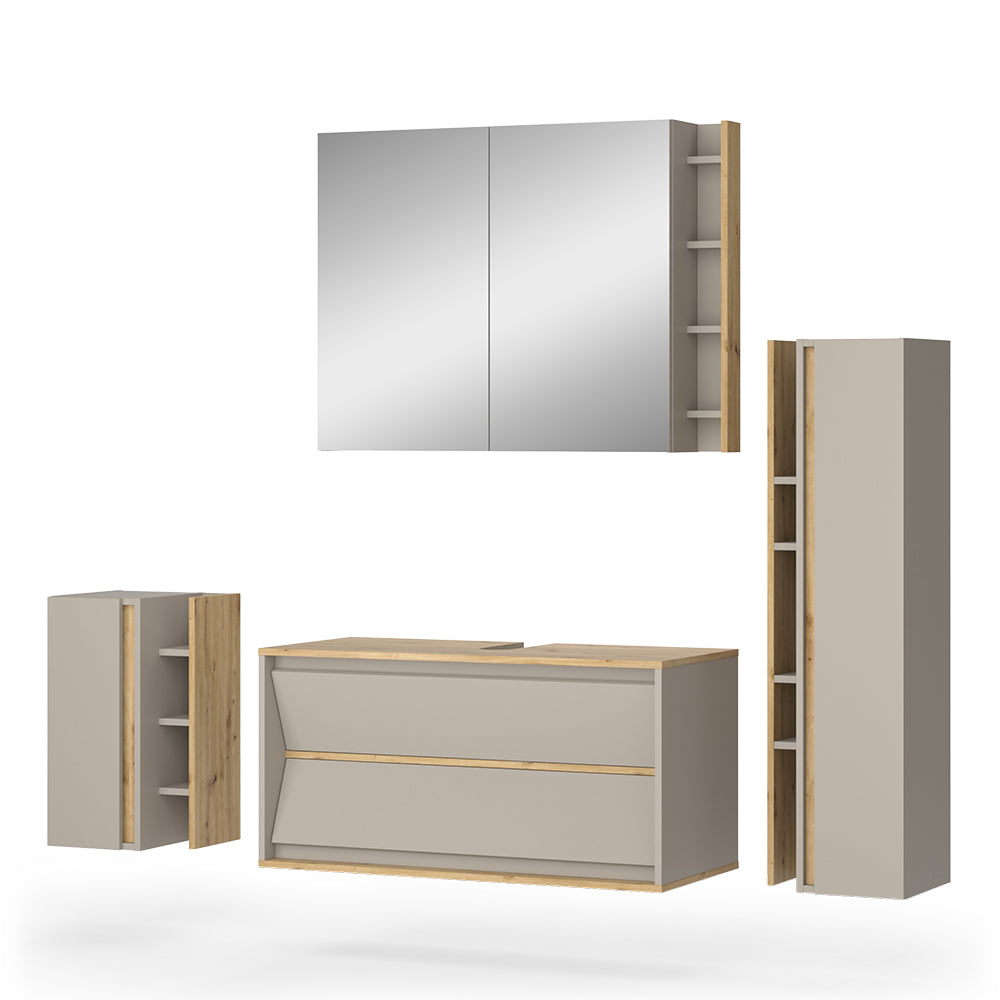 Vicco Set di mobili da bagno Cachemire 4 parti