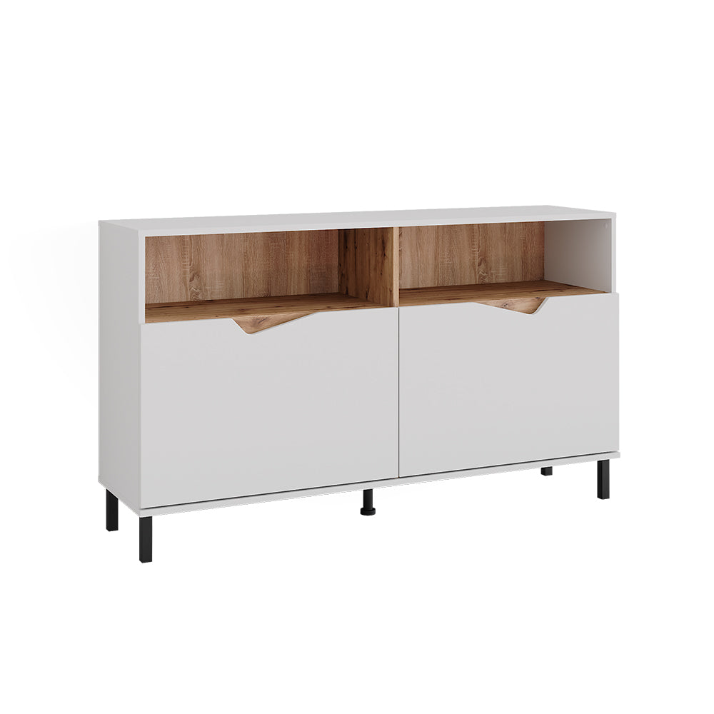 Vicco Credenza Bianco/Artisan 140 x 81.3 cm con 2 porte