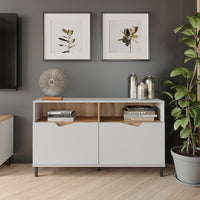 Vicco Credenza Bianco/Artisan 140 x 81.3 cm con 2 porte