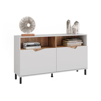 Vicco Credenza Bianco/Artisan 140 x 81.3 cm con 2 porte