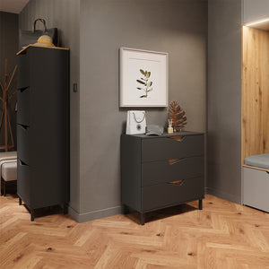 Vicco Scarpiera da ingresso Antracite/Artisan 60 x 167.4 cm con 4 scomparti