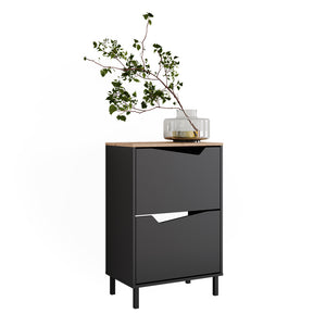 Vicco Scarpiera da ingresso Antracite/Artisan 60 x 91.6 cm con 2 scomparti