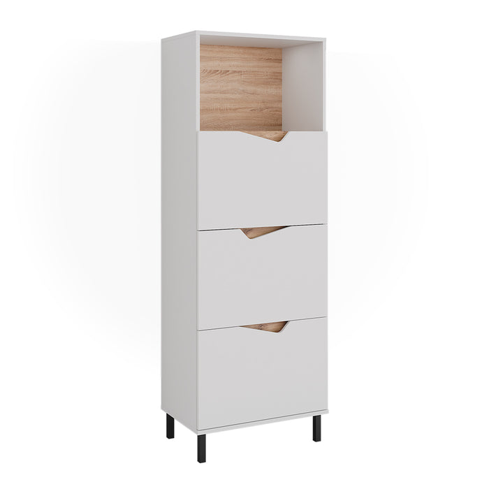 Vicco Credenza Bianco/Artisan 60 x 169.5 cm con 4 scomparti