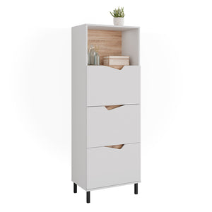 Vicco Credenza Bianco/Artisan 60 x 169.5 cm con 4 scomparti