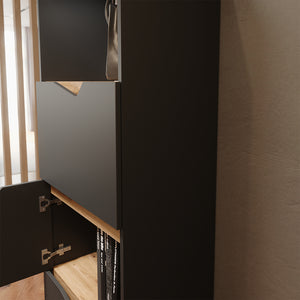 Vicco Credenza Antracite/Artisan 60 x 169.5 cm con 4 scomparti