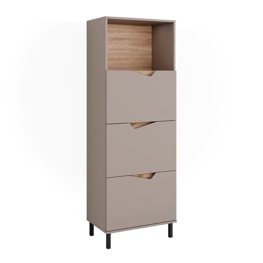 Vicco Credenza Grigio 60 x 169.5 cm con 4 scomparti