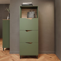 Vicco Credenza Verde/Artigianale 60 x 169.5 cm con 4 scomparti