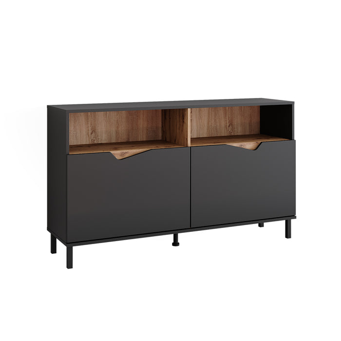 Vicco Credenza Antracite/Artisan 140 x 81.3 cm con 2 porte