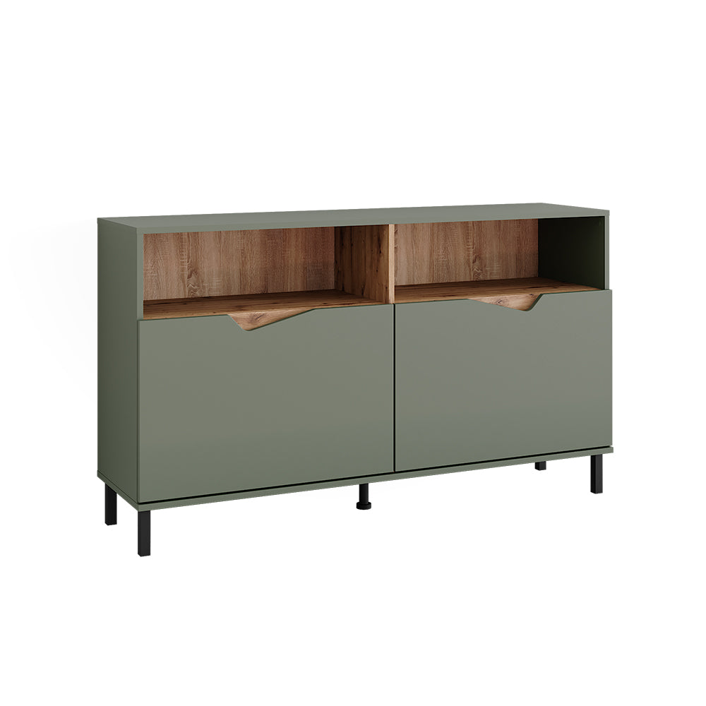 Vicco Credenza Verde/Artigianale 140 x 81.3 cm con 2 porte