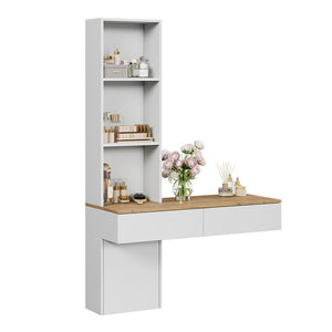 Vicco Tavolo da toeletta Bianco/quercia 100 cm