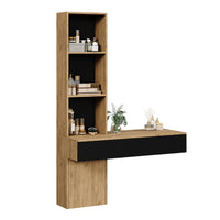 Vicco Tavolo da toeletta Quercia/nero 100 cm