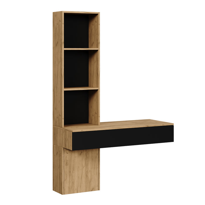 Vicco Tavolo da toeletta Quercia/nero 100 cm