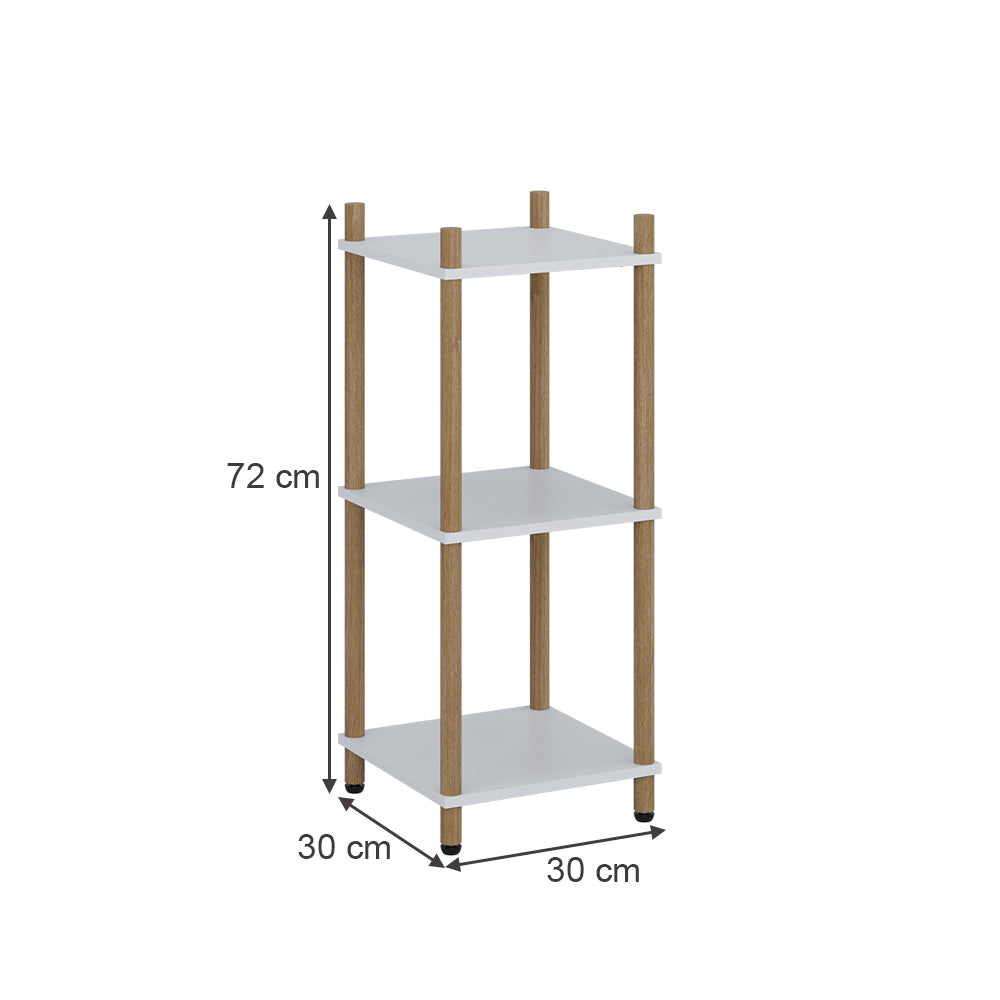 Vicco Libreria Bianco/pino 30 x 72 cm 3 ripiani