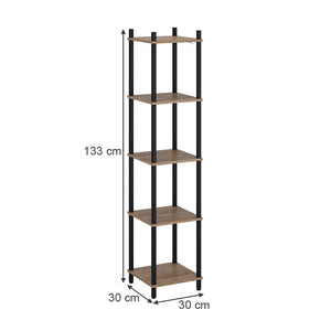 Vicco Libreria Quercia dorata/antracite 30 x 133 cm 5 ripiani