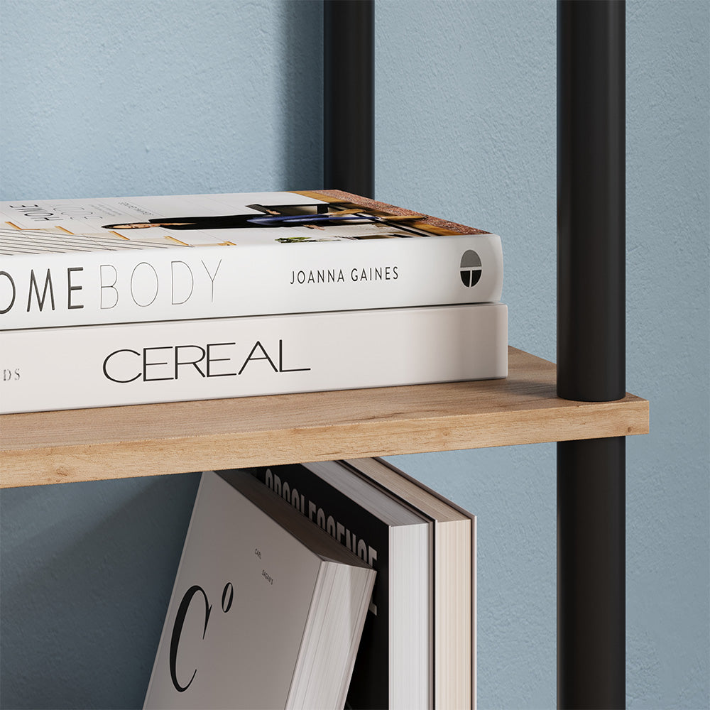 Vicco Libreria Quercia dorata/antracite 30 x 133 cm 5 ripiani