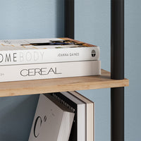 Vicco Libreria Quercia dorata/antracite 30 x 133 cm 5 ripiani