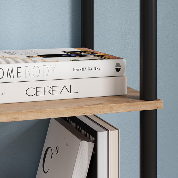 Vicco Libreria Quercia dorata/antracite 30 x 133 cm 5 ripiani