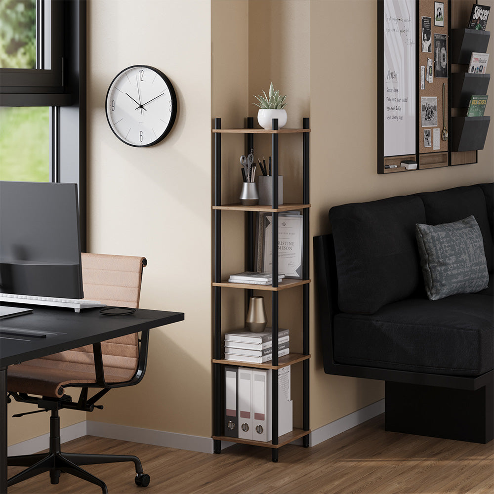 Vicco Libreria Quercia dorata/antracite 30 x 133 cm 5 ripiani