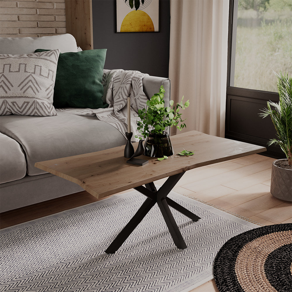 Vicco Tavolino da caffè Artigiano 100 x 50 cm