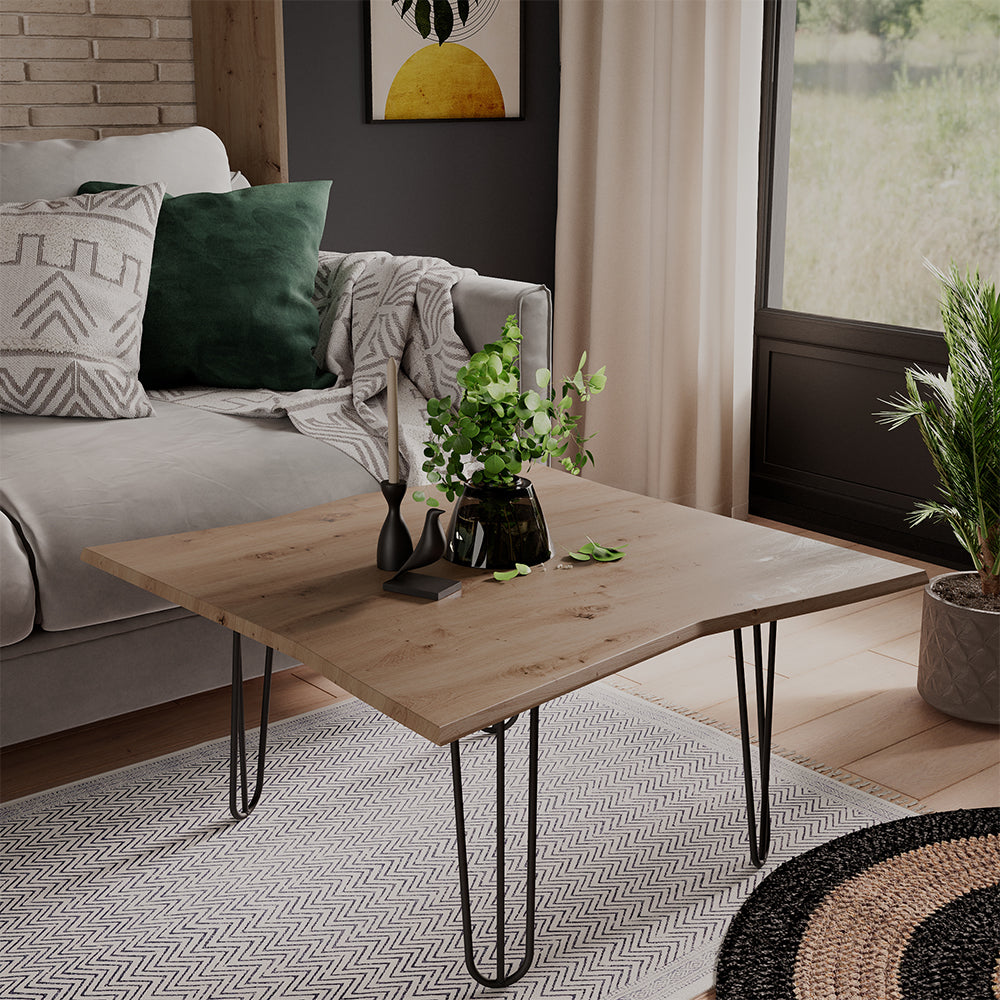 Vicco Tavolino da caffè Artigiano 80 x 80 cm