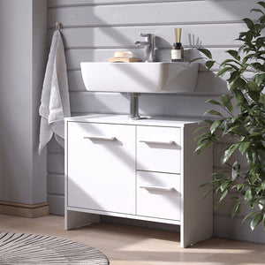 Vicco Mobile sottolavabo per bagno Bianco 70.2 x 57 cm con 2 cassetti e 1 anta