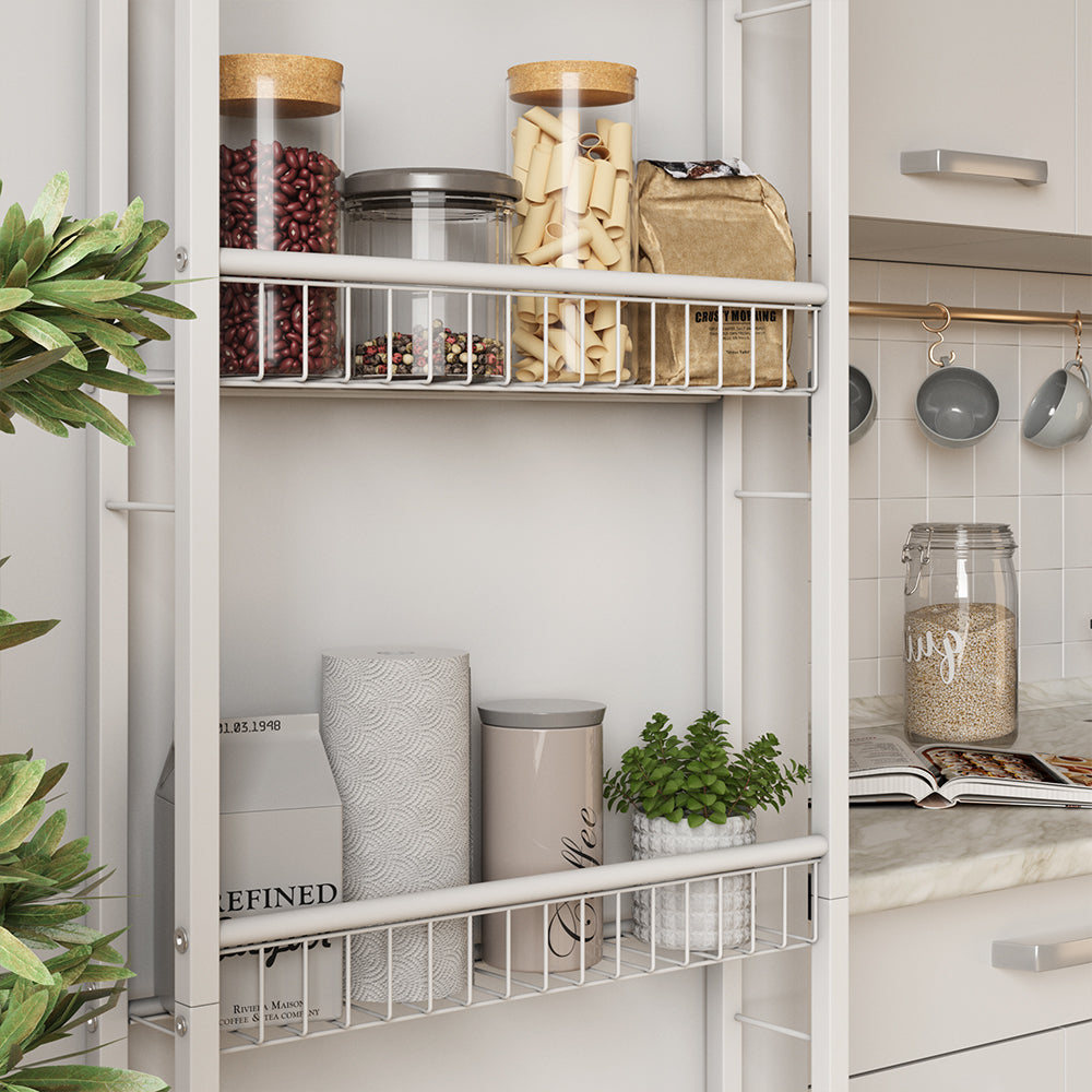 Vicco Scaffale a scala Bianco 44.5 x 160 cm con 5 ripiani