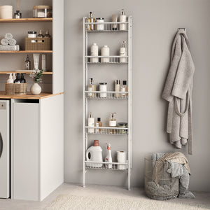 Vicco Scaffale a scala Bianco 44.5 x 160 cm con 5 ripiani