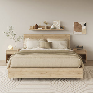 Vicco Comodino camera da letto Rovere 47 x 50 cm con 1 cassetto