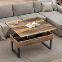 Vicco tavolino soggiorno Rovere rustico 100 x 50 cm con funzione di sollevamento