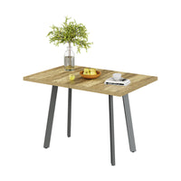 Vicco tavolo da pranzo allungabile Rovere rustico/grigio 160 x 80 cm con piano d'appoggio allungabile
