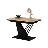 Vicco tavolo da pranzo allungabile Rovere Goldkraft/nero 120 x 80 cm estensibile