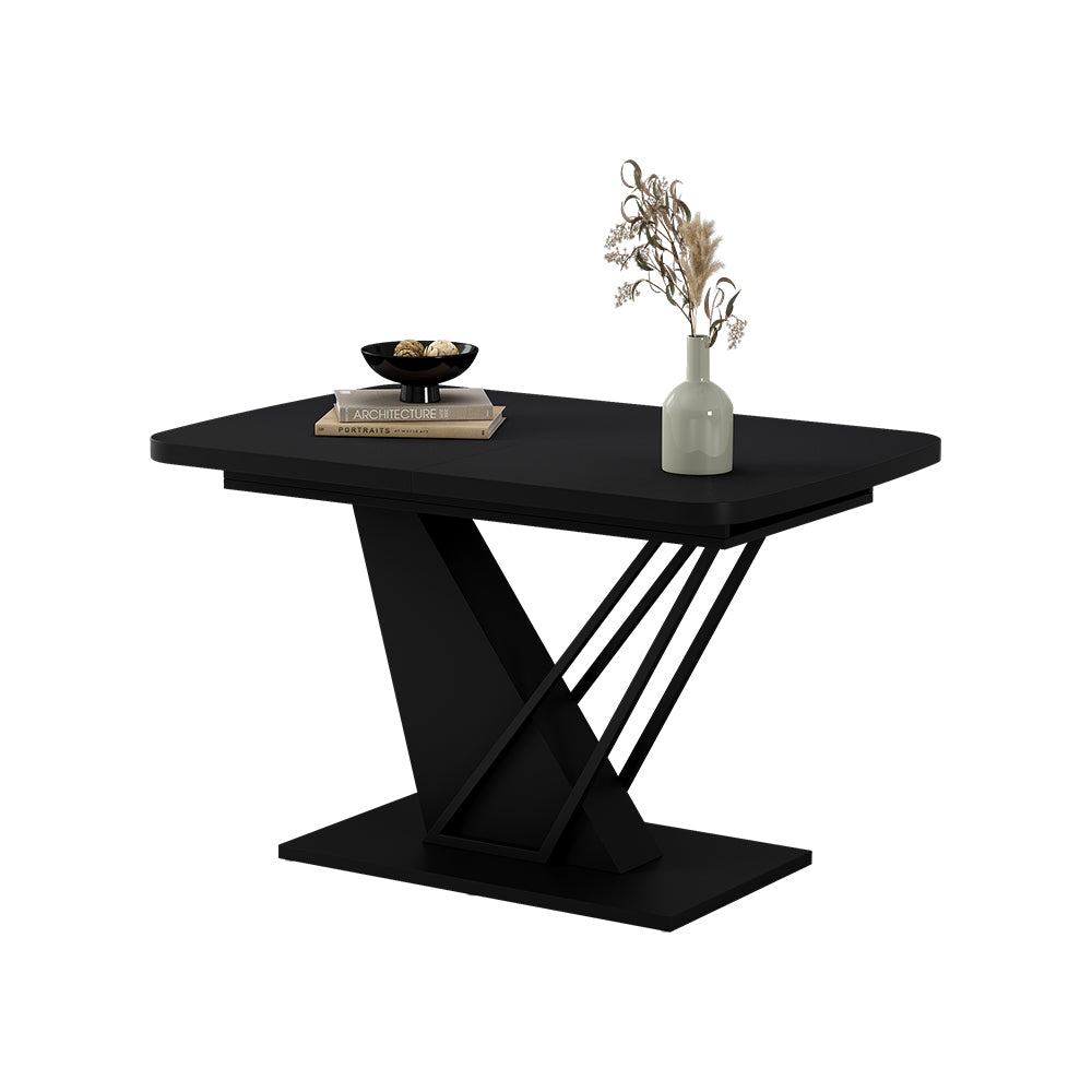 Vicco tavolo da pranzo allungabile Nero 120 x 80 cm estensibile