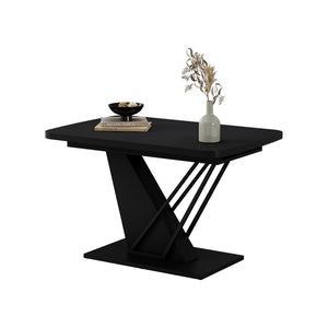 Vicco tavolo da pranzo allungabile Nero 120 x 80 cm estensibile