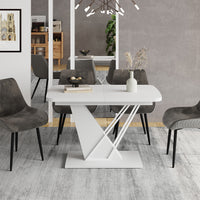 Vicco tavolo da pranzo allungabile Bianco 120 x 80 cm estensibile