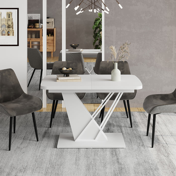 Vicco tavolo da pranzo allungabile Bianco 120 x 80 cm estensibile