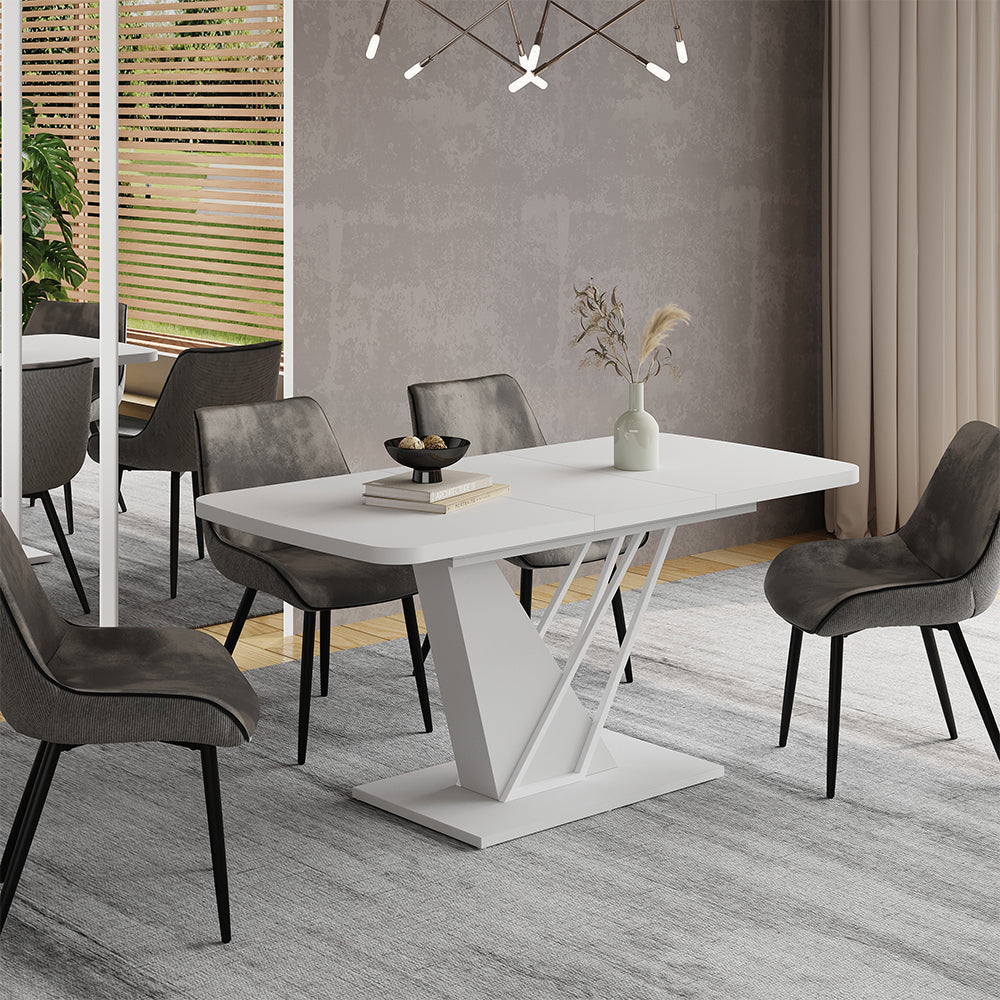 Vicco tavolo da pranzo allungabile Bianco 120 x 80 cm estensibile