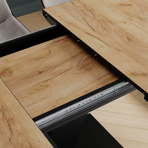 Vicco tavolo da pranzo allungabile Rovere Goldkraft/nero 120 x 80 cm estensibile