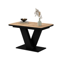 Vicco tavolo da pranzo allungabile Rovere Goldkraft/nero 120 x 80 cm estensibile