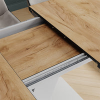 Vicco tavolo da pranzo allungabile Nero/bianco 120 x 80 cm estensibile