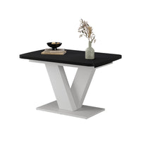 Vicco tavolo da pranzo allungabile Nero/bianco 120 x 80 cm estensibile