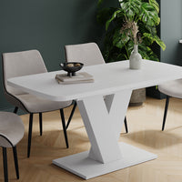 Vicco tavolo da pranzo allungabile Bianco/bianco 120 x 80 cm 2 parti