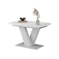 Vicco tavolo da pranzo allungabile Bianco/bianco 120 x 80 cm 2 parti