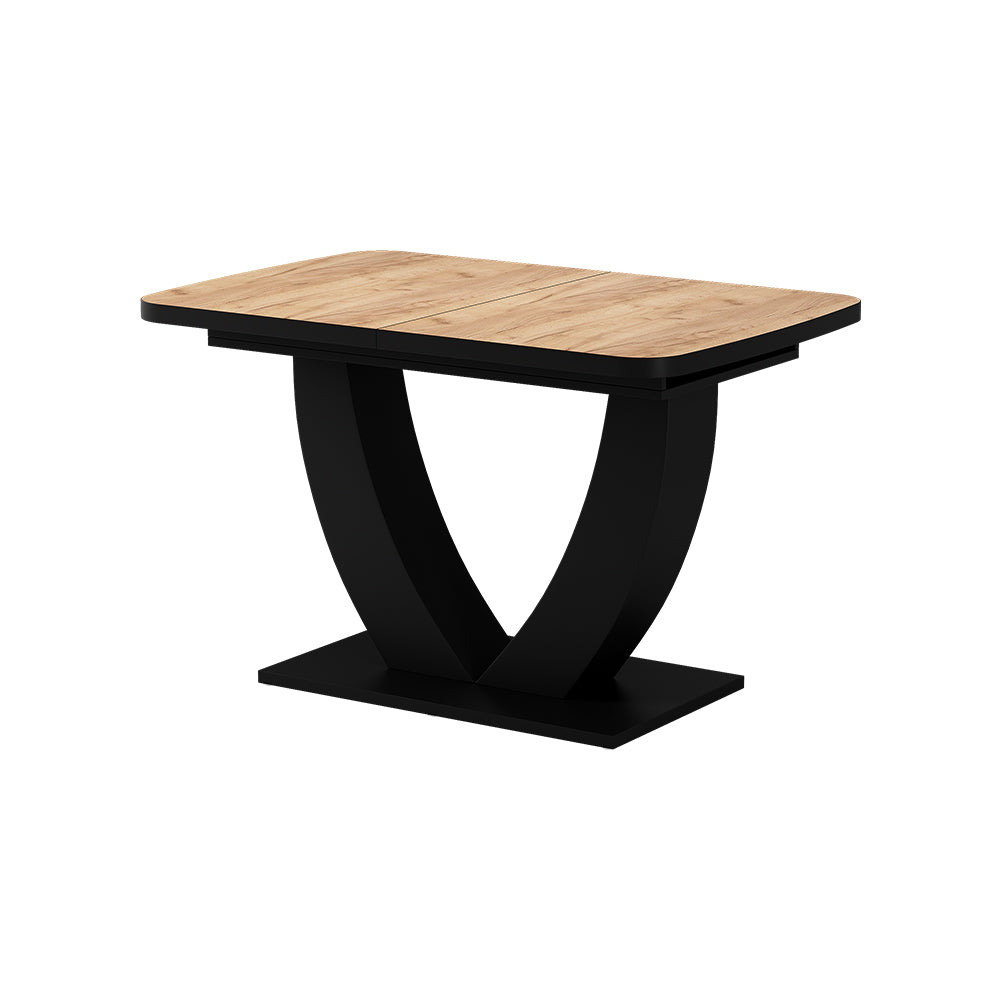 Vicco tavolo da pranzo allungabile Rovere Goldkraft/nero 120 x 80 cm Estensibile